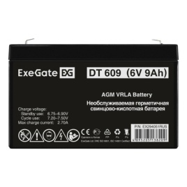 Батарея аккумуляторная Exegate DT 609