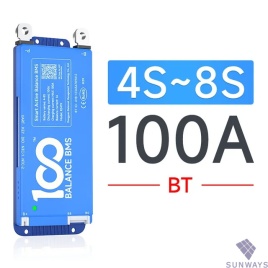 Daly BMS BT, 100A 4-8S, LiFepo4, LTO, NMC