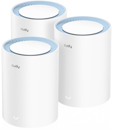Wi-Fi Mesh-система/ AC1200 Wi-Fi Mesh Solution 3-Pack, Chipset MediaTek, Dual-Band, 867Mbps at 5GHz + 300Mbps at 2.4GHz, 802.11ac/a/b/g/n, 2 Fast Ethernet Ports, 2 internal antennas, MU-MIMO,  DDNS,Zerotier/Wireguard/OpenVPN/IPSec/L2TP/PPTP VPN,  DNS over
