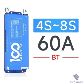 Daly BMS BT, 60A 4-8S, LiFepo4, LTO, NMC