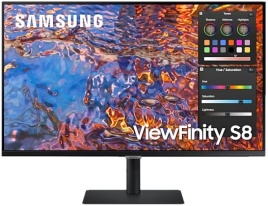 ЖК монитор Samsung S32B800PXI/ Samsung S32B800PXI 32" Wide IPS monitor, 3840*2160, 5(GtG)ms, 350 cd/m2, MEGA DCR(static 1000:1), 178°/178°, DP, HDMI, USB3.0 x3; USB-C (90 Вт), HAS, VESA 100x100mm, Windows 10, EnergyStar, black