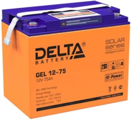 АКБ Delta GEL 12-75 (12V, 75Ah)