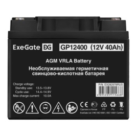Батарея аккумуляторная Exegate GP12400
