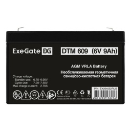Батарея аккумуляторная Exegate DTM 609