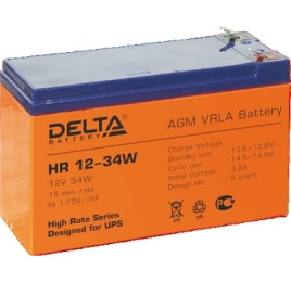 АКБ Delta HR 12-34 W (12V, 9Ah)