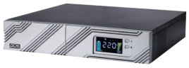 ИБП SRT-2000A, линейно-интерактивный, 2000ВА, 1800Вт, LCD, Rack/Tower, 8 розеток IEC320 C13 и 1 розетка C19 с резервным питанием, USB, RS-232, слот под SNMP карту, EPO, защита RJ45, ШхГхВ 428х563х84мм., вес 27.5кг./ UPS POWERCOM SRT-2000A, line-interactiv