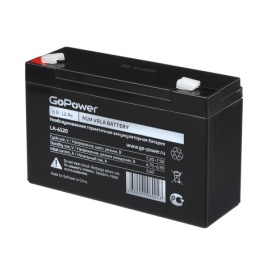 Аккумулятор свинцово-кислотный GoPower LA-6120 6V 12Ah