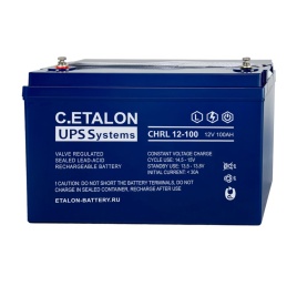 Аккумулятор C.ETALON CHRL 12В 100 А/ч