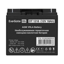 Батарея аккумуляторная Exegate DT 1218