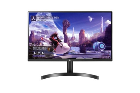 Монитор  27'' LG 27QN600-B/ LG 27QN600-B 27" IPS monitor, 2560x1440, 350cd/m2, 16:9, 5мс (GtG), HDMIx2, DP, Audio out, 75Hz, 178/178, внешний БП, FreeSync, HDR 10, VESA (100x100 мм) фото 1