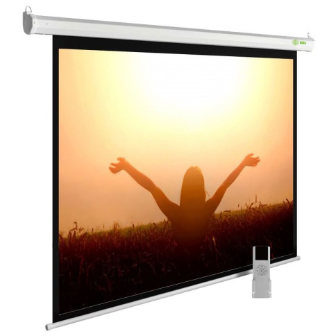 Экран Cactus 165x220см MotoExpert CS-PSME-220x165-WT 4:3 настенно-потолочный рулонный белый (моторизованный привод) фото 1