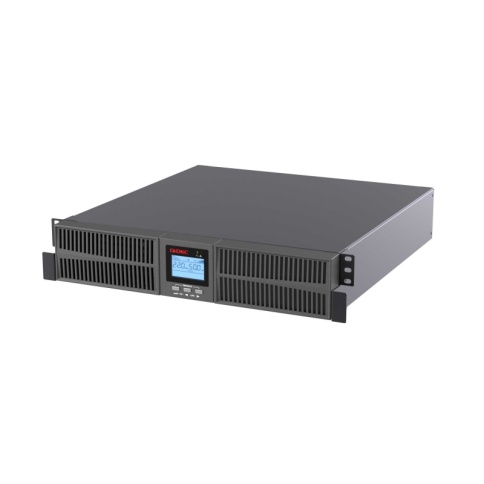 Онлайн ИБП ДКС серии Small Rackmount, 2000 ВА/1800 Вт, 1/1, 8xIEC C13, EPO, USB, RS-232, Rack 2U, з/у 6А, без АКБ фото 1