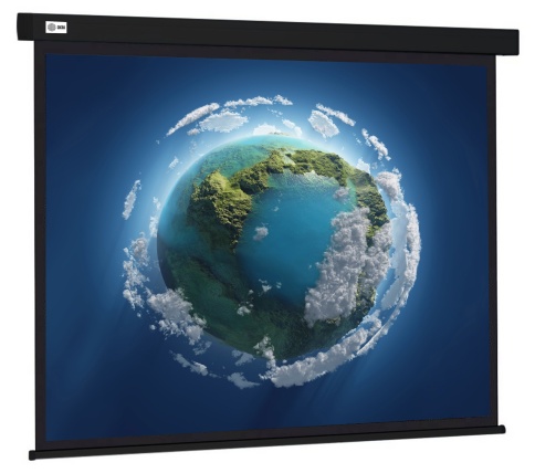Экран Cactus 127x127см Wallscreen CS-PSW-127X127-BK 1:1 настенно-потолочный рулонный черный фото 1