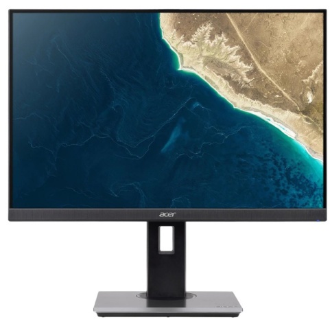 Монитор/ ACER B247Ybmiprx 23,8'', ZeroFrame, Black Matt, 85% PCR, 5% OBP, 16:9, IPS, 1920x1080, 4ms, 250cd, 120Hz, 1xVGA + 1xHDMI(1.4) + 1xDP(1.2) + SPK + Audio In/Out + USB3.2x4(1up 4down), Speakers 2Wx2, sync: FreeSync, hadj 165, Vesa:100x100 фото 1