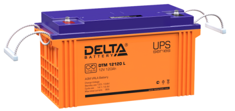 АКБ Delta DTM 12120 L (12V, 120Ah) фото 1