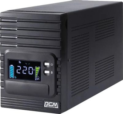 Источник бесперебойного питания Powercom Smart King Pro+ SPT-1500-II LCD 1200Вт 1500ВА черный фото 1
