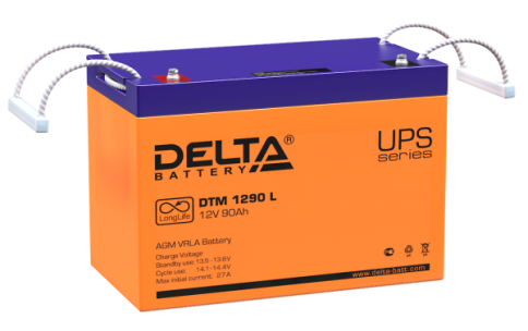 АКБ Delta DTM 1290 L (12V, 90Ah) фото 1