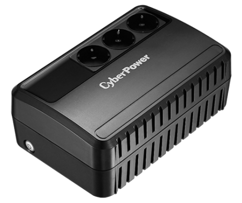 ИБП CyberPower BU725E, Line-Interactive, 725VA/390W, 3 Schuko розетки, Black, 0.15х0.15х0.2м., 5кг./ UPS Line-Interactive CyberPower BU725E 725VA/390W (3 EURO) фото 1