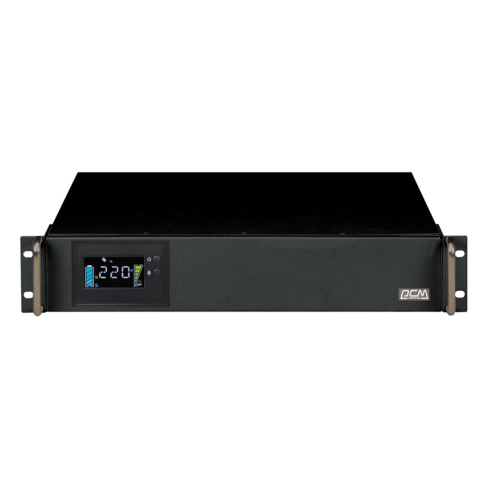 Источник бесперебойного питания Powercom King Pro RM KIN-1200AP LCD 960Вт 1200ВА черный фото 1