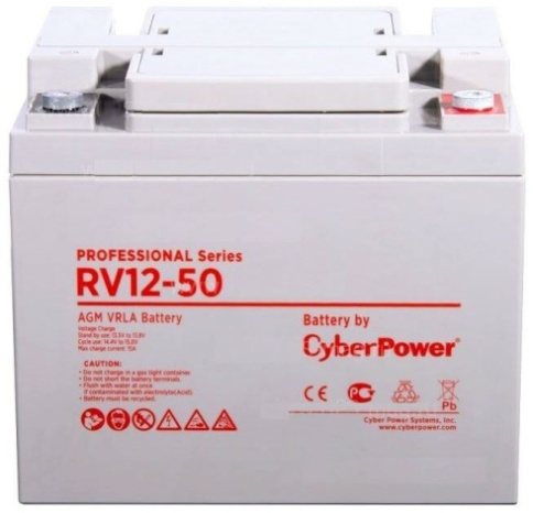 Аккумуляторная батарея PS CyberPower RV 12-50 / 12 В 50 Ач фото 1