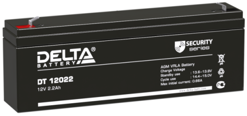 АКБ Delta DT 12022 (12V, 2,2Ah) фото 1