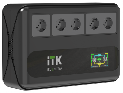 ITK ELECTRA LT5 ИБП 1кВА/0,6кВт LCD с АКБ 1х9AH фото 1