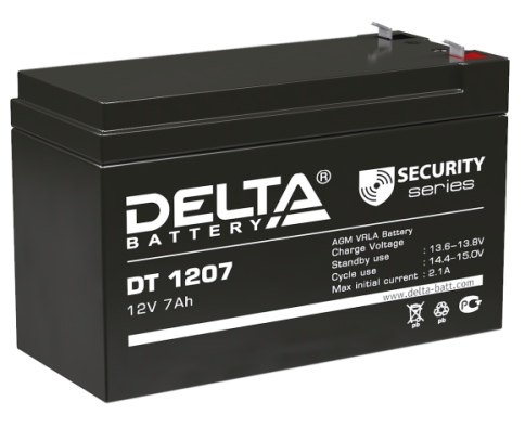 АКБ Delta DT 1207 (12V, 7Ah) фото 1
