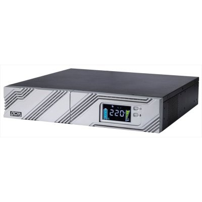 ИБП SRT-3000A, линейно-интерактивный, 3000ВА, 2700Вт, LCD, Rack/Tower, 8 розеток IEC320 C13 и 1 розетка C19 с резервным питанием, USB, RS-232, слот под SNMP карту, EPO, защита RJ45, ШхГхВ 428х669х84мм., вес 36.8кг./ UPS POWERCOM SRT-3000A, line-interactiv фото 1