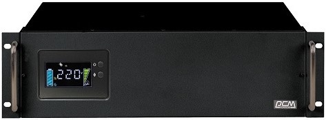 Источник бесперебойного питания Powercom King Pro RM KIN-2200AP LCD 1760Вт 2200ВА черный/ UPS Powercom King Pro RM KIN-2200AP LCD 1760W 2200Va black фото 1