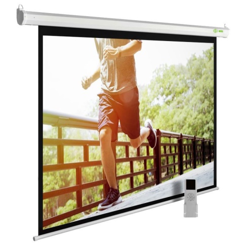 Экран Cactus 175x280см MotoExpert CS-PSME-280x175-WT 16:10 настенно-потолочный рулонный белый (моторизованный привод) фото 1