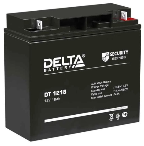 АКБ Delta DT 1218 (12V, 18Ah) фото 1