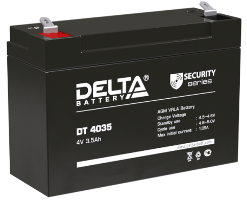 АКБ Delta DT 4035 (4V, 3,5Ah) фото 1