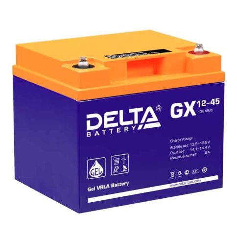 АКБ Delta GX 12-45 (12V, 45Ah) фото 1