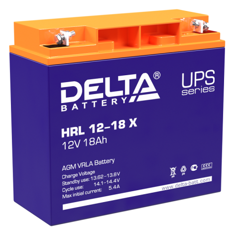 АКБ Delta HRL 12-18 X (12V, 18Ah) фото 1