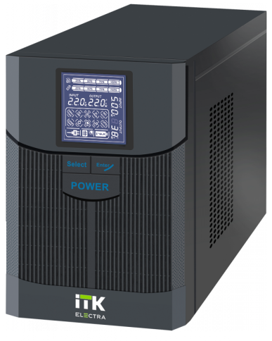 ITK ELECTRA LT ИБП 1кВА/0,8кВт с АКБ 2х7AH USB Schuko фото 1