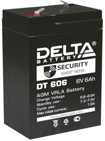 АКБ Delta DT 606 (6V, 6Ah) фото 1
