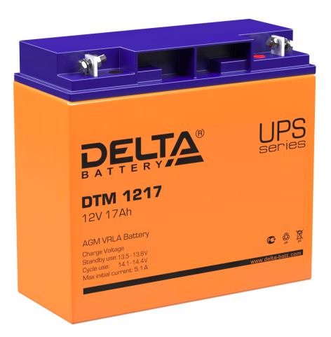 АКБ Delta DTM 1217 (12V, 17Ah) фото 1