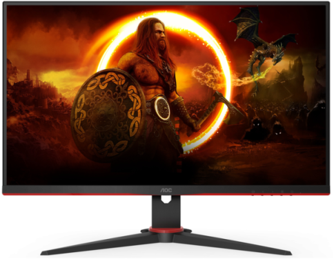AOC 24G2SAE 23,8'', 1920x1080, VA, 165Hz, 80M:1, 350cd, 1ms, VGA, 2*HDMI, DP, Speakers, FreeSync, Flicker Free, 3Y, Black фото 1