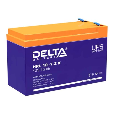 АКБ Delta HRL 12-7.2 X (12V, 7,2Ah) фото 1
