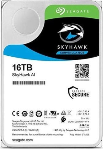 Диск Жесткий HDD 16TB Seagate SkyHawk AI ST16000VE002 3.5" SATA фото 1