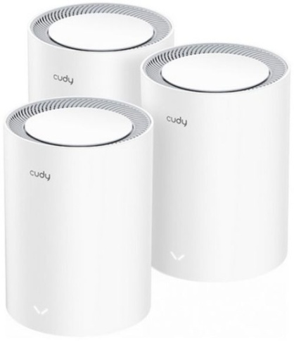 Wi-Fi Mesh-система/ AX3000 Wi-Fi 6 Mesh 2.5G Solution 3-Pack, Dual-Band,  Chipset MT7981BA+MT7976CN+RTL8221B, 802.11ax/ac/a/b/g/n,  2402Mbps at 5GHz + 574Mbps at 2.4GHz,  2.5G WAN+GE LAN, 5 internal antennas,  MU-MIMO, DDNS, Zerotier/Wireguard/OpenVPN/IPS фото 1
