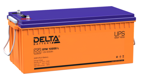 АКБ Delta DTM 12200 L (12V, 200Ah) фото 1