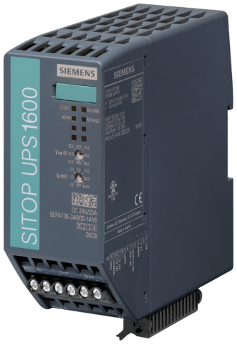 SITOP UPS1600 20A USB БЛОК БЕСПЕРЕБОЙНОГО ЭЛЕКТРОПИТАНИЯ С USB-ИНТЕРФЕЙСОМ ВХОД: DC 24 V ВЫХОД: DC 24 V/20 A фото 1