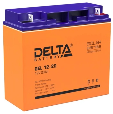 АКБ Delta GEL 12-20 (12V, 20Ah) фото 1