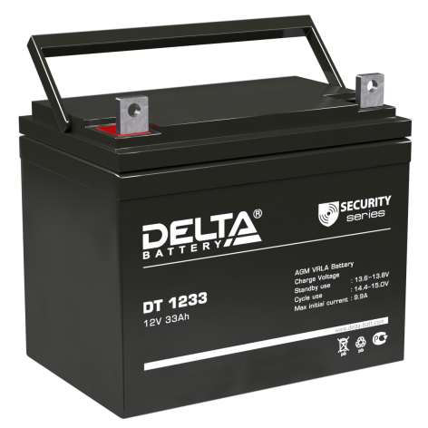 АКБ Delta DT 1233 (12V, 33Ah) фото 1