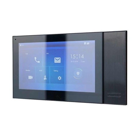 Монитор видеодомофона DAHUA IP 7 дюймовый, черный DH-VTH2421FB-P фото 1