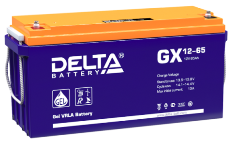 АКБ Delta GX 12-65 (12V, 65Ah) фото 1