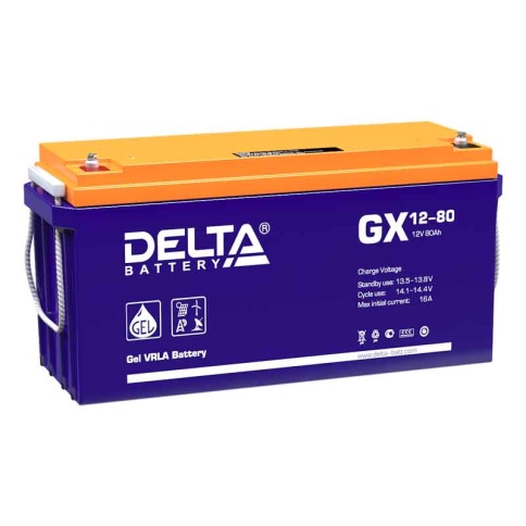 АКБ Delta GX 12-80 (12V, 80Ah) фото 1