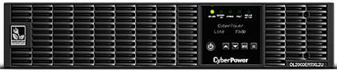 ИБП CyberPower OL2000ERTXL2U, Rackmount, Online, 2000VA/1800W, 8 IEC-320 С13, 1 IEC C19 розеток, USB&Serial, RJ11/RJ45, SNMPslot, LCD дисплей, Black, 0.5х0.8х0.2м., 38кг./ UPS Online CyberPower OL2000ERTXL2U 2000VA/1800W USB/RS-232/Dry/EPO/SNMPslot/RJ фото 1