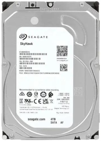 Жесткий диск HDD 4TB Seagate SkyHawk ST4000VX015 3.5" SATA фото 1